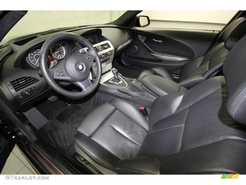 Black Interior 2010 BMW 6 Series 650i Coupe Photo #80348619
