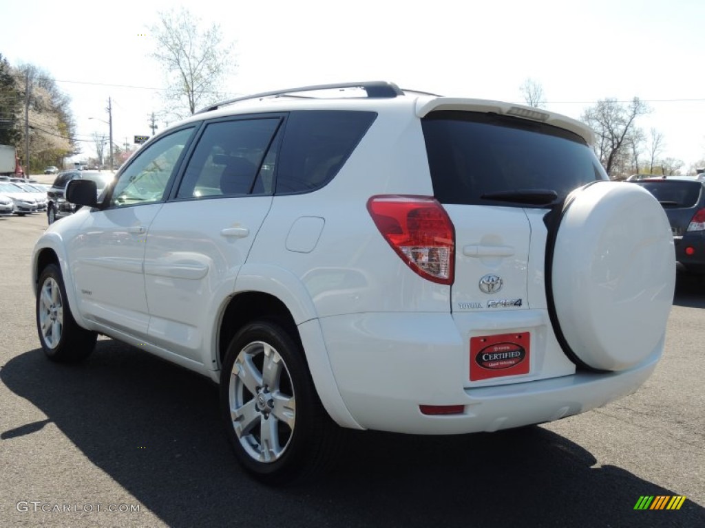 2007 RAV4 Sport 4WD - Super White / Dark Charcoal photo #6