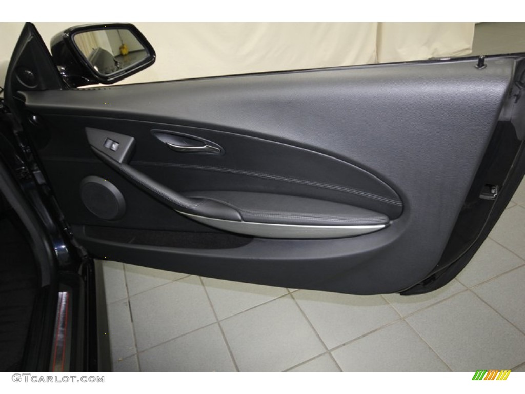 2010 BMW 6 Series 650i Coupe Black Door Panel Photo #80348826