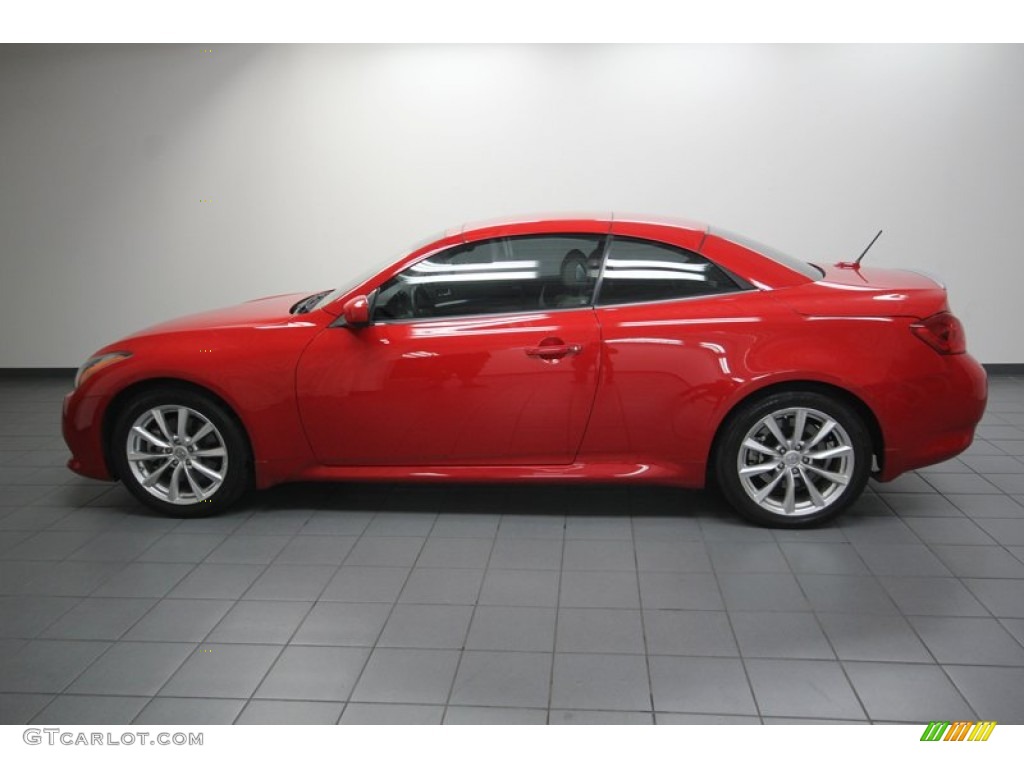 Vibrant Red 2011 Infiniti G 37 Convertible Exterior Photo #80348892