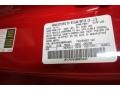 A54: Vibrant Red 2011 Infiniti G 37 Convertible Color Code