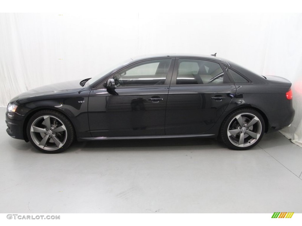 Phantom Black Pearl Effect 2012 Audi S4 3.0T quattro Sedan Exterior Photo #80349569