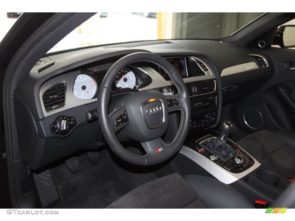 Black/Black Interior 2012 Audi S4 3.0T quattro Sedan Photo #80349619