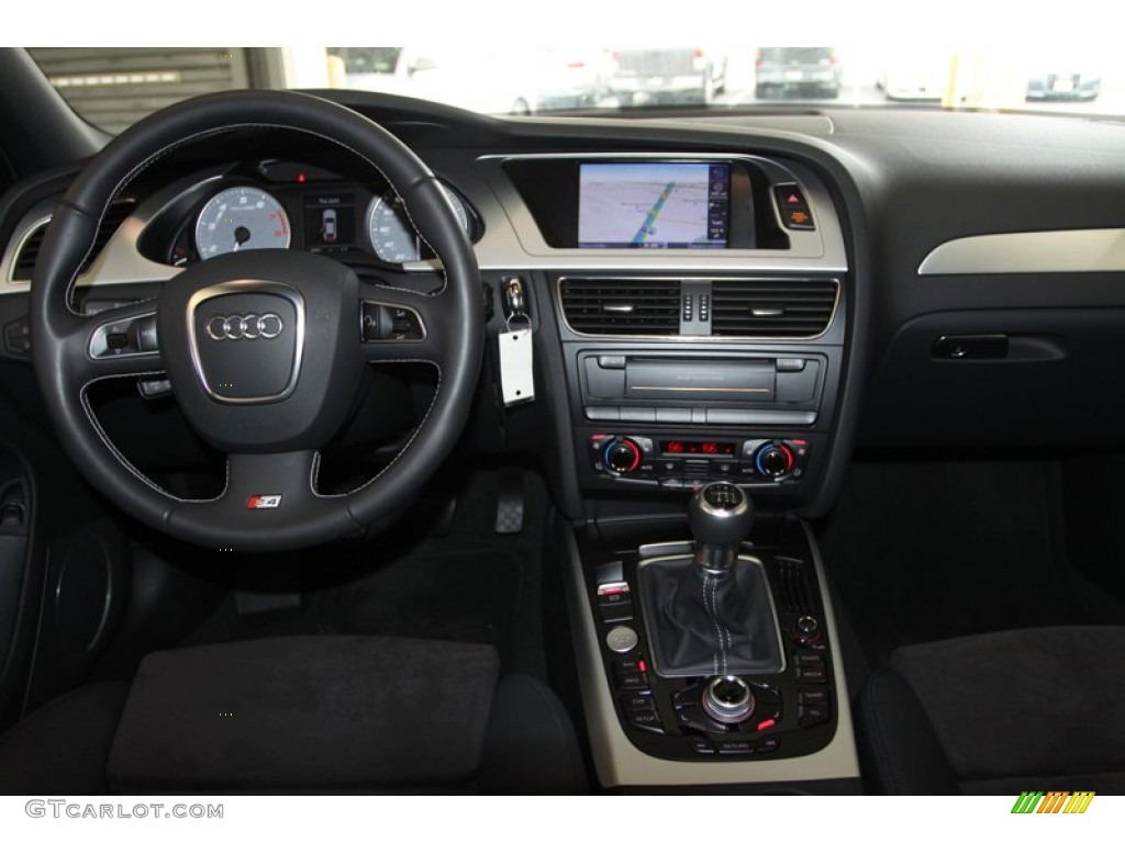 2012 Audi S4 3.0T quattro Sedan Black/Black Dashboard Photo #80349792