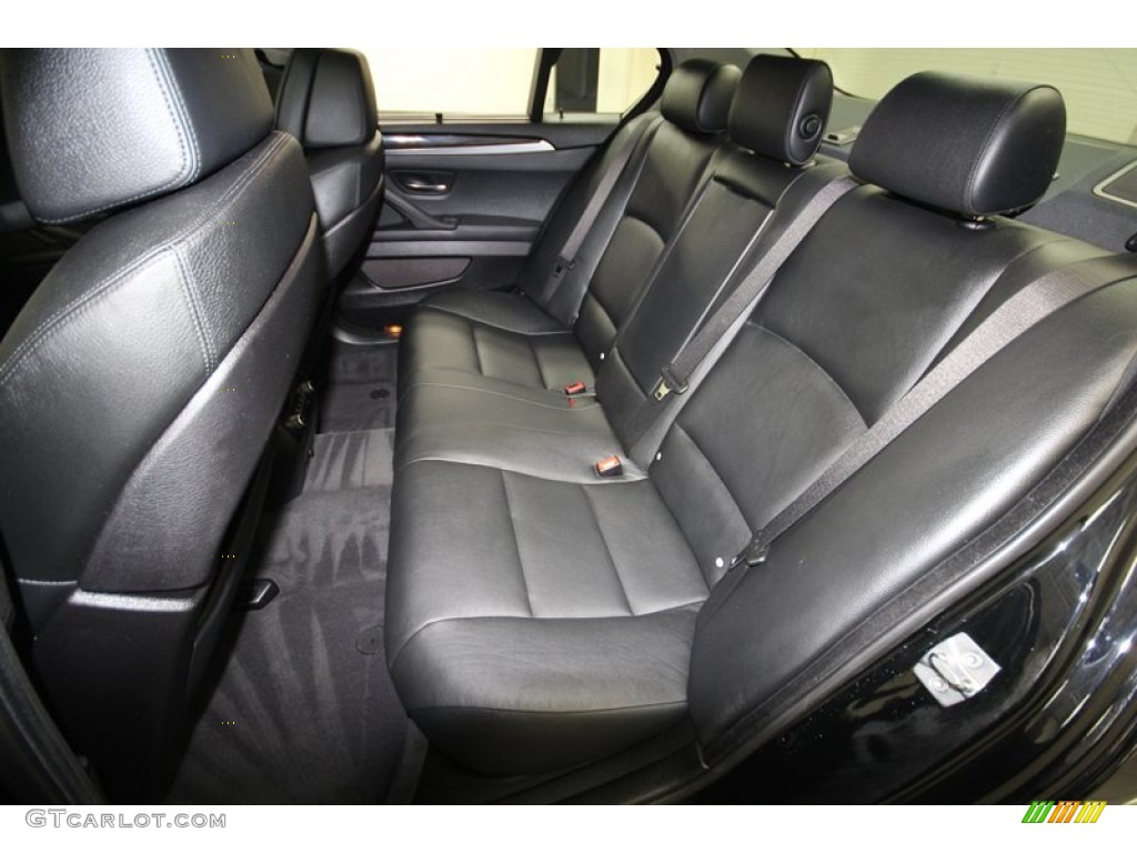 Black Interior 2011 BMW 5 Series 550i Sedan Photo #80349798