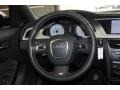 Black/Black Steering Wheel Photo for 2012 Audi S4 #80349801