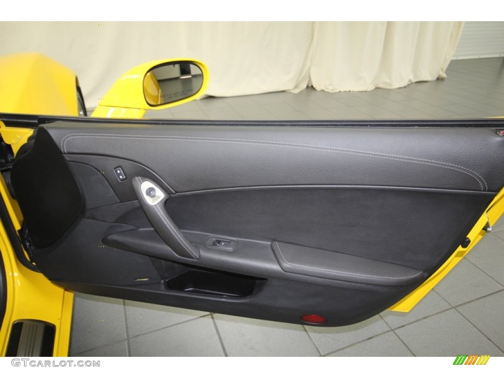 2009 Chevrolet Corvette Z06 Ebony Door Panel Photo #80350439