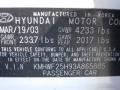 2003 Noble White Hyundai Sonata GLS V6  photo #8