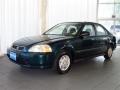 1996 Cypress Green Pearl Metallic Honda Civic DX Sedan  photo #3