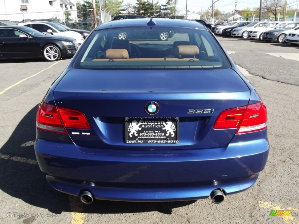 2010 3 Series 335i xDrive Coupe - Le Mans Blue Metallic / Saddle Brown Dakota Leather photo #5