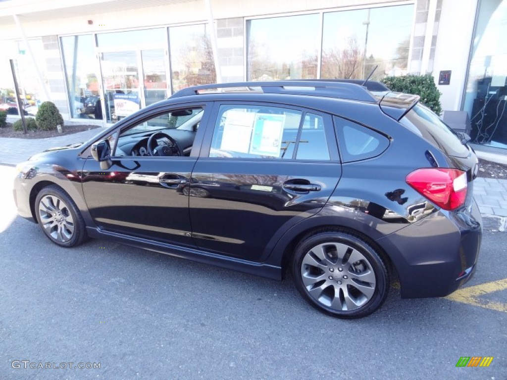 2012 Impreza 2.0i Sport Premium 5 Door - Obsidian Black Pearl / Black photo #4