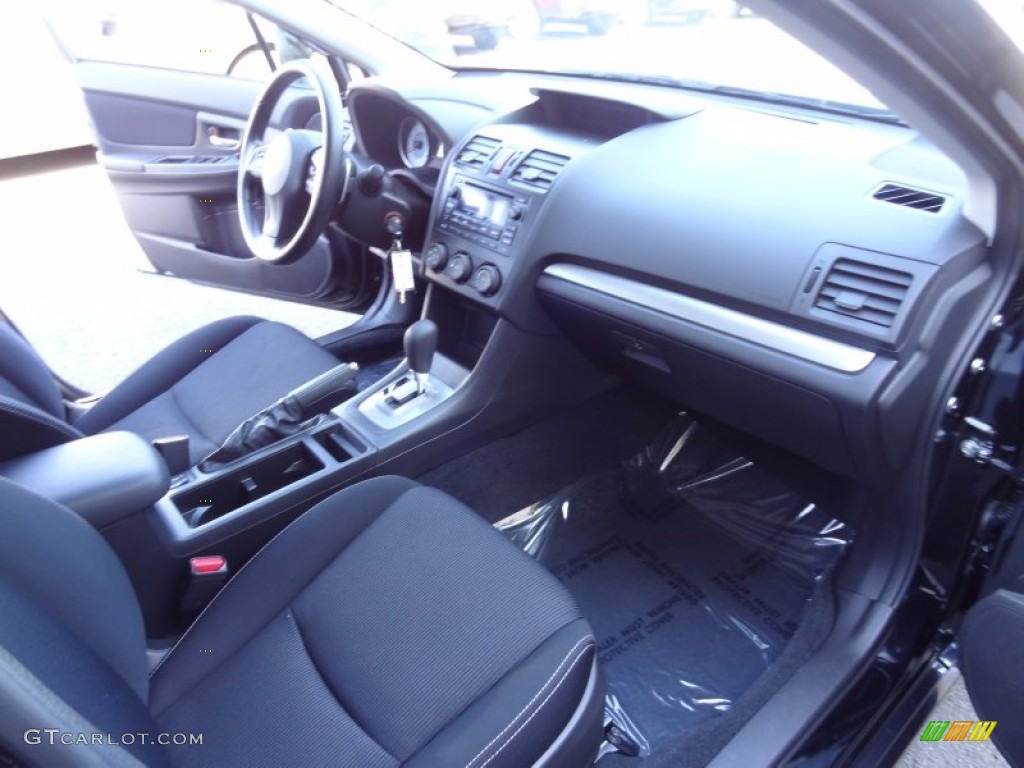 2012 Subaru Impreza 2.0i Sport Premium 5 Door Black Dashboard Photo #80354954