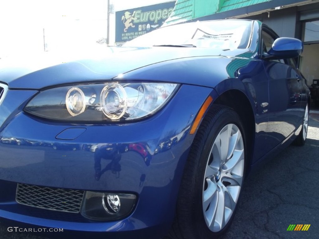 2010 3 Series 335i xDrive Coupe - Le Mans Blue Metallic / Saddle Brown Dakota Leather photo #29