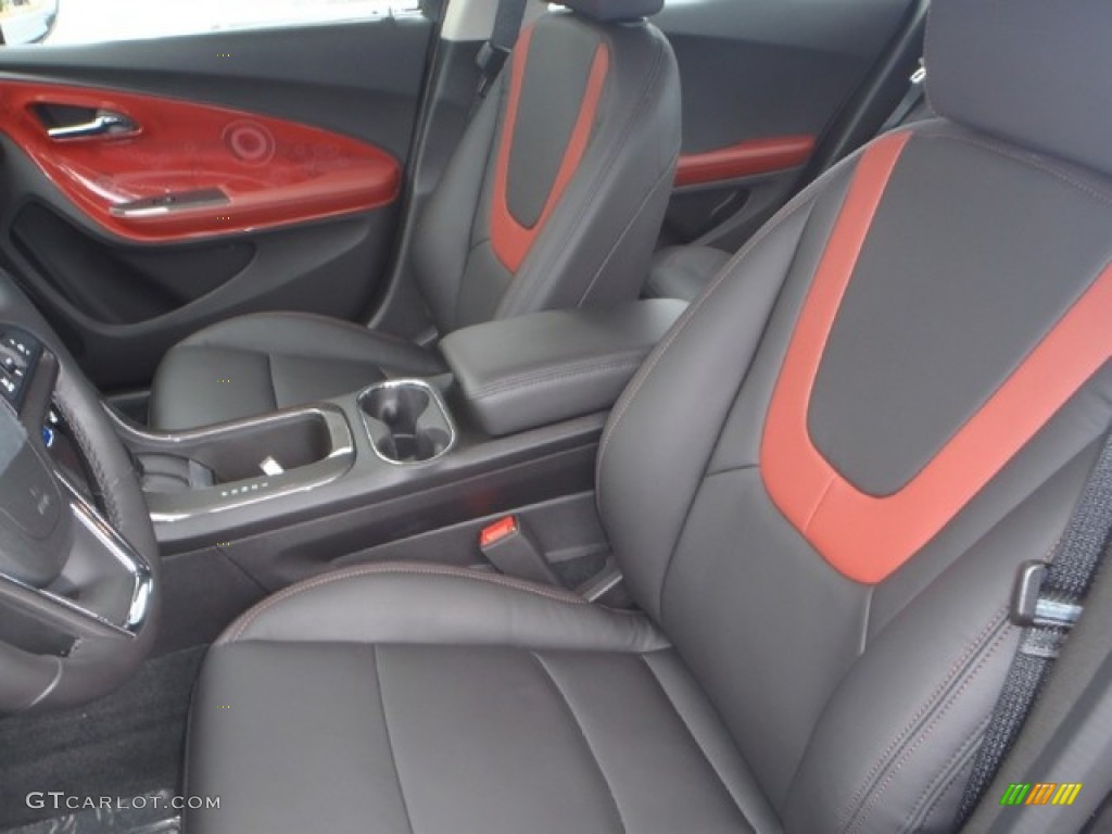Jet Black/Spice Red/Dark Accents Interior 2013 Chevrolet Volt Standard Volt Model Photo #80355191