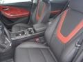 2013 Chevrolet Volt Jet Black/Spice Red/Dark Accents Interior Front Seat Photo
