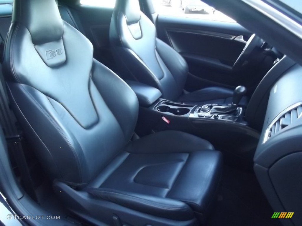 Black Silk Nappa Leather Interior 2010 Audi S5 4.2 FSI quattro Coupe Photo #80355437