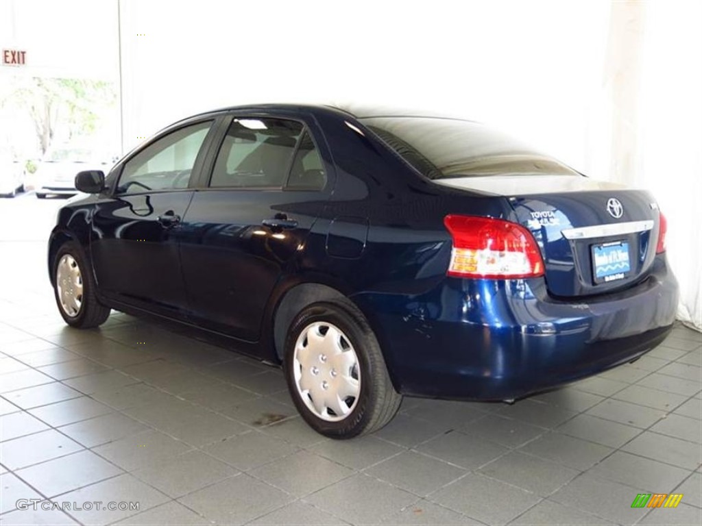 2008 Yaris Sedan - Nautical Blue Metallic / Bisque photo #5