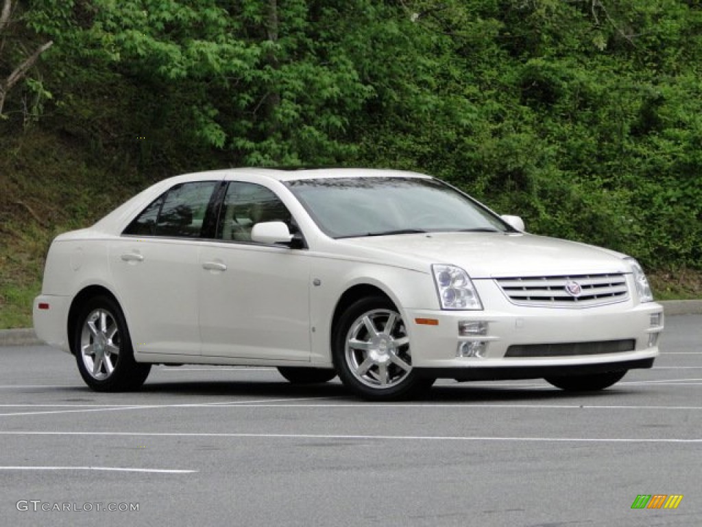 White Diamond 2007 Cadillac STS 4 V6 AWD Exterior Photo #80356889