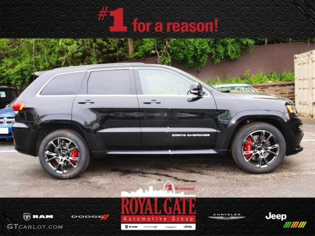 2014 Grand Cherokee SRT 4x4 - Brilliant Black Crystal Pearl / SRT Morocco Black photo #1