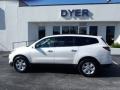 2013 White Diamond Tricoat Chevrolet Traverse LT  photo #3