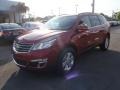2013 Crystal Red Tintcoat Chevrolet Traverse LT  photo #1