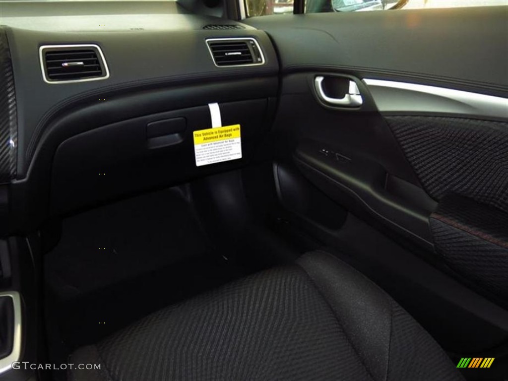 2013 Civic Si Sedan - Alabaster Silver Metallic / Black photo #8