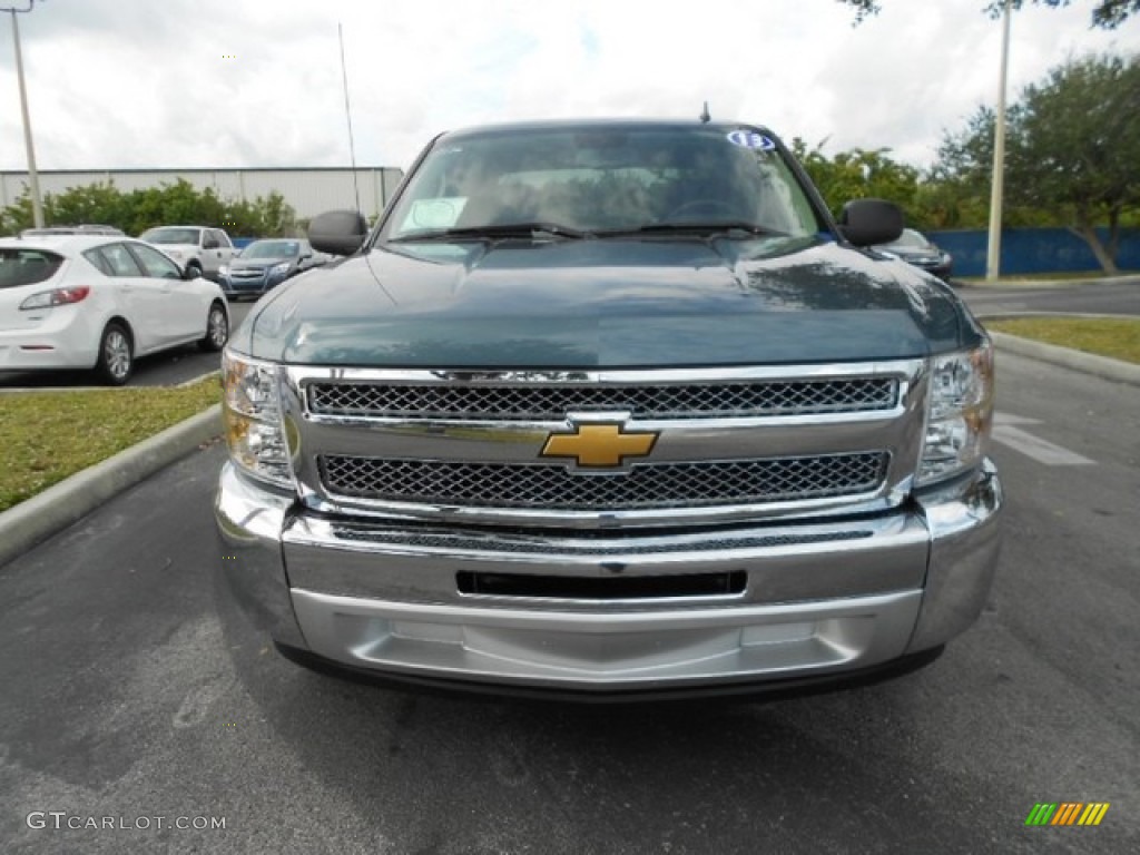 2013 Silverado 1500 LT Crew Cab - Blue Granite Metallic / Ebony photo #2