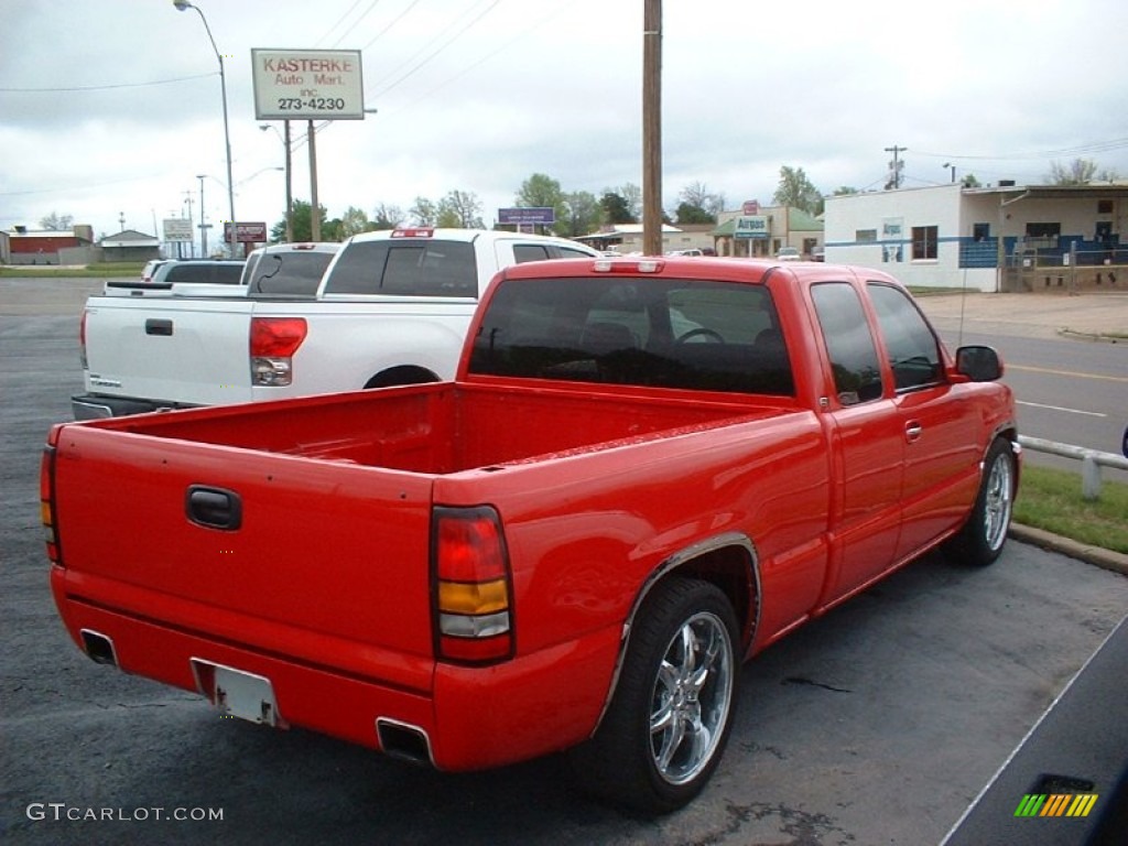 2005 Sierra 1500 SLT Extended Cab - Fire Red / Dark Pewter photo #4