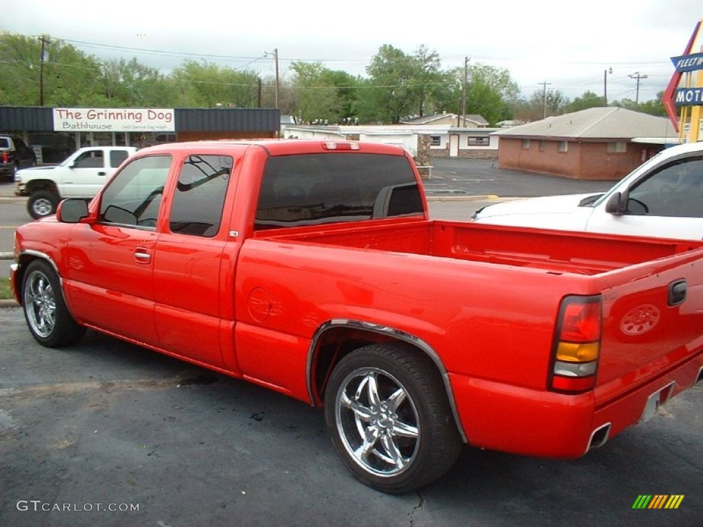 2005 Sierra 1500 SLT Extended Cab - Fire Red / Dark Pewter photo #6