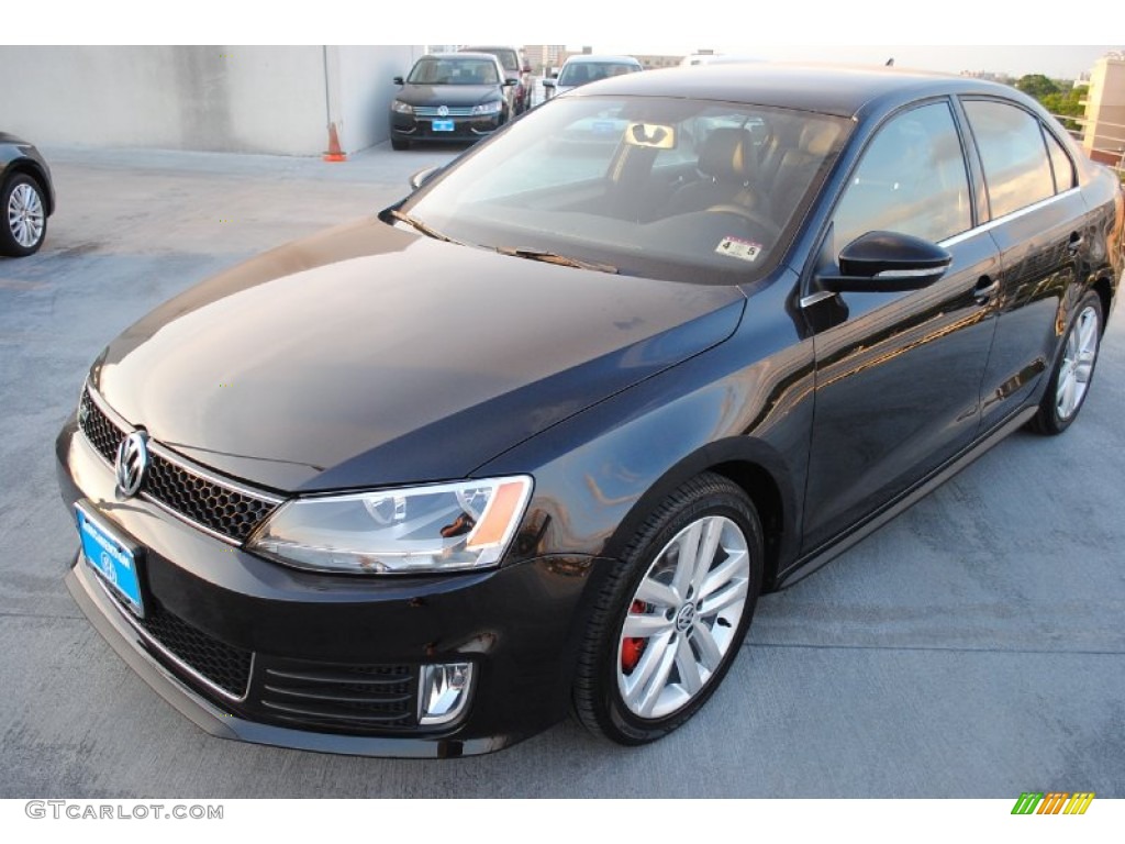 2013 Jetta GLI - Deep Black Pearl Metallic / Titan Black photo #3