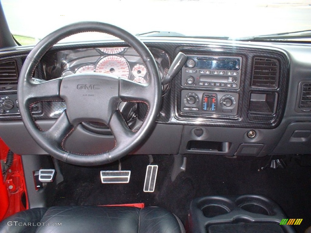 2005 Sierra 1500 SLT Extended Cab - Fire Red / Dark Pewter photo #11