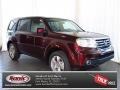 2013 Dark Cherry Pearl Honda Pilot EX-L  photo #1