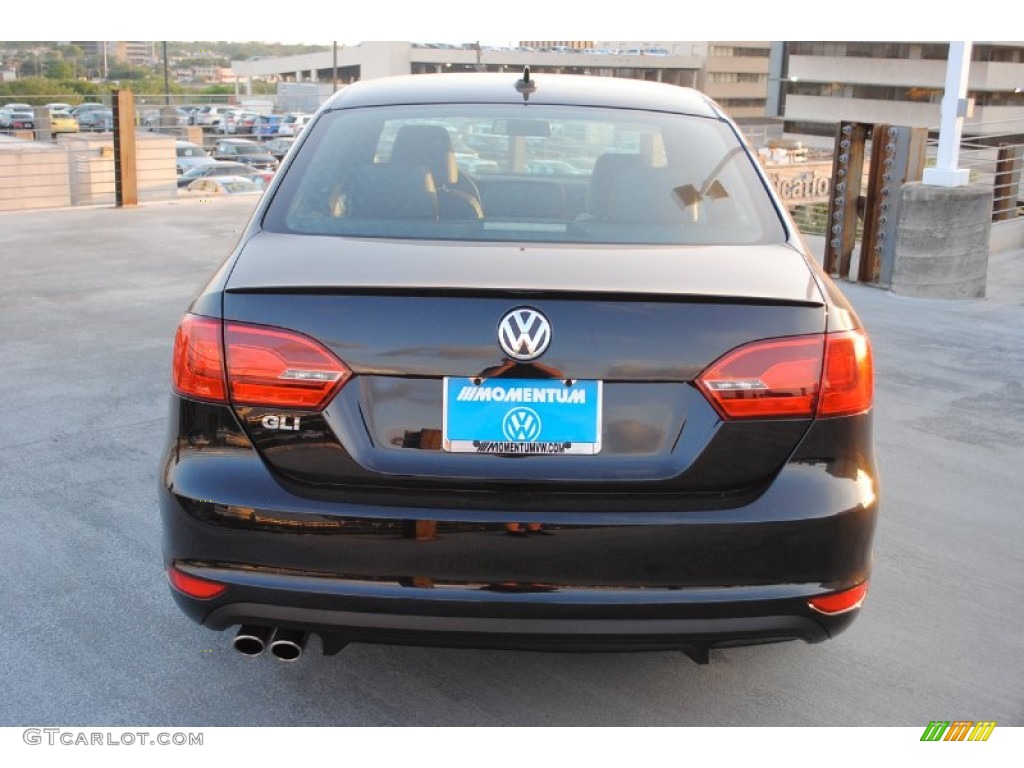 2013 Jetta GLI - Deep Black Pearl Metallic / Titan Black photo #6