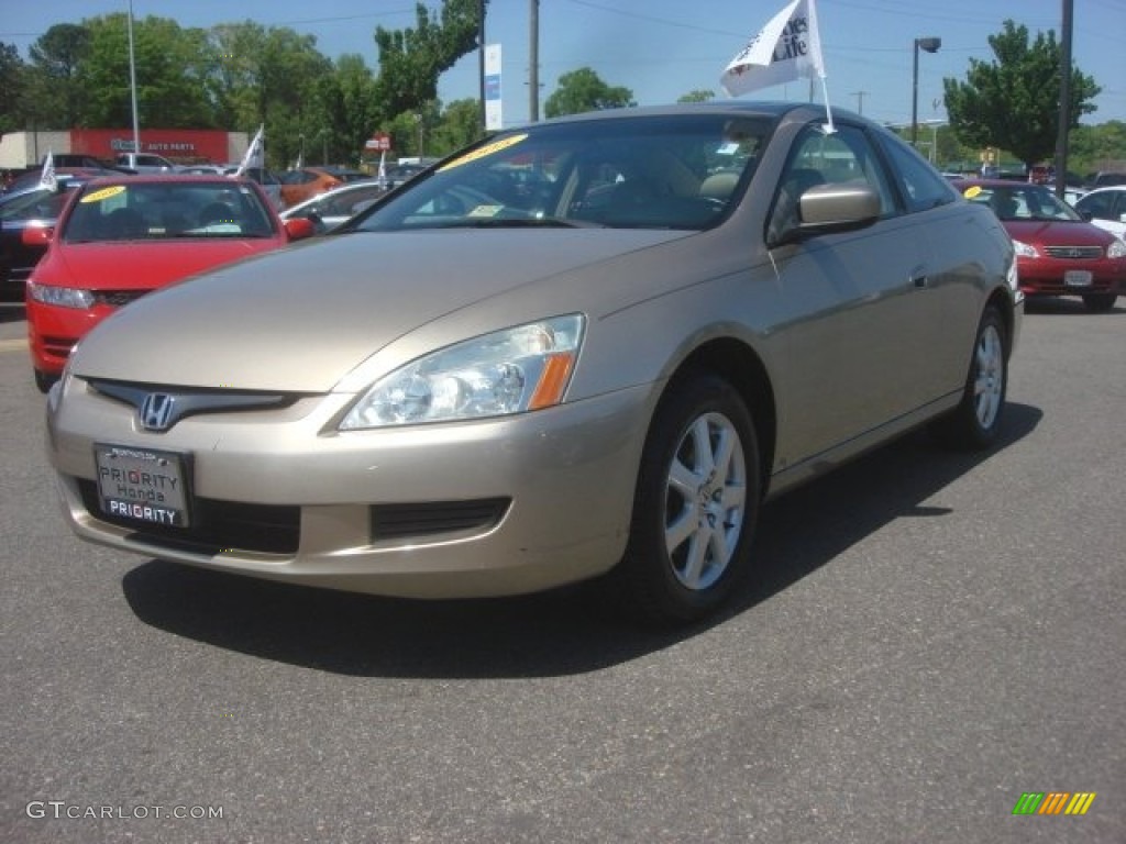 2005 Accord EX V6 Coupe - Desert Mist Metallic / Ivory photo #1