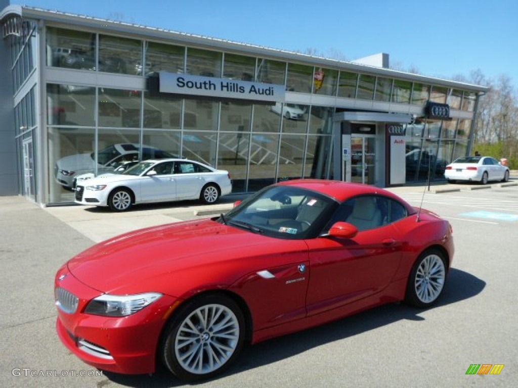 2012 Z4 sDrive35i - Crimson Red / Beige photo #1