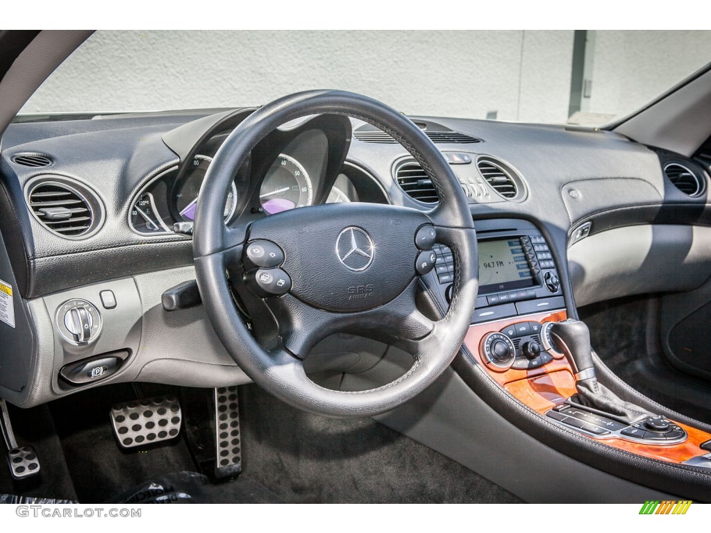 2005 Mercedes-Benz SL 500 Roadster Charcoal Dashboard Photo #80368780