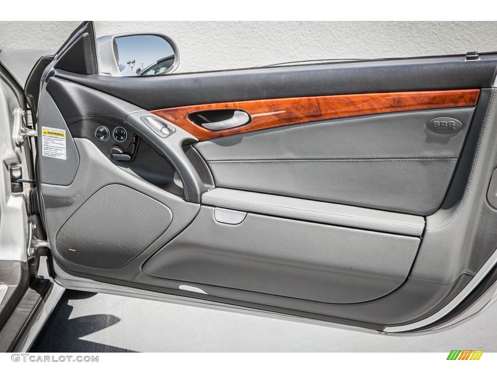 2005 Mercedes-Benz SL 500 Roadster Charcoal Door Panel Photo #80369047