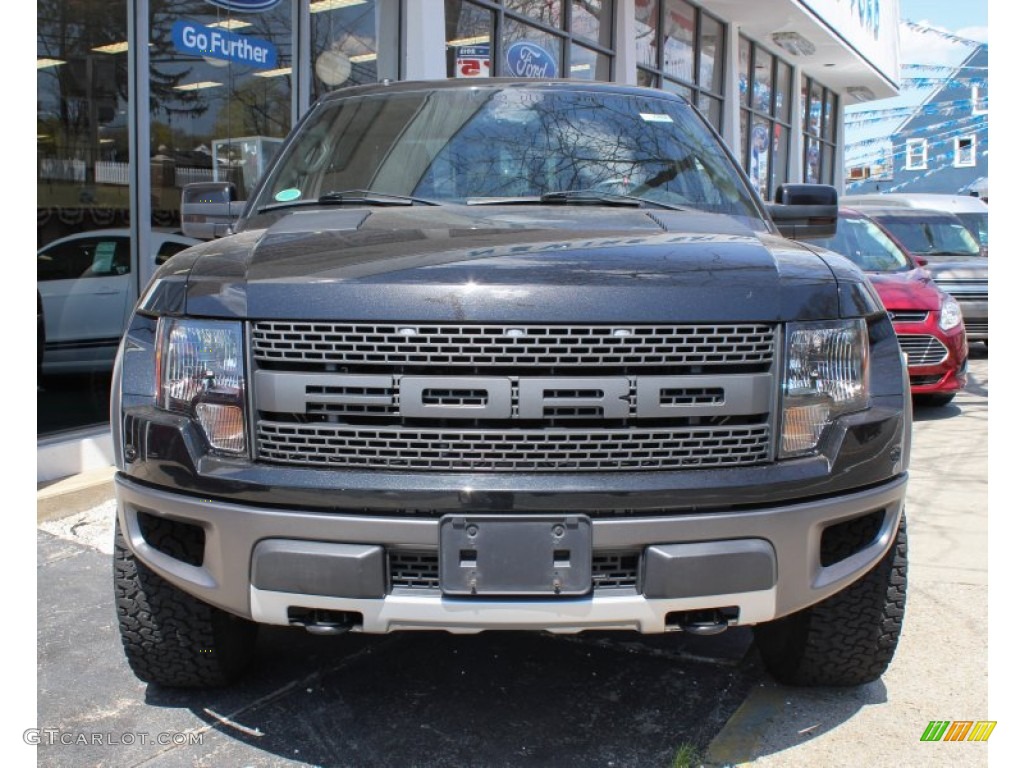 2010 F150 SVT Raptor SuperCab 4x4 - Tuxedo Black / Raptor Black/Orange photo #2