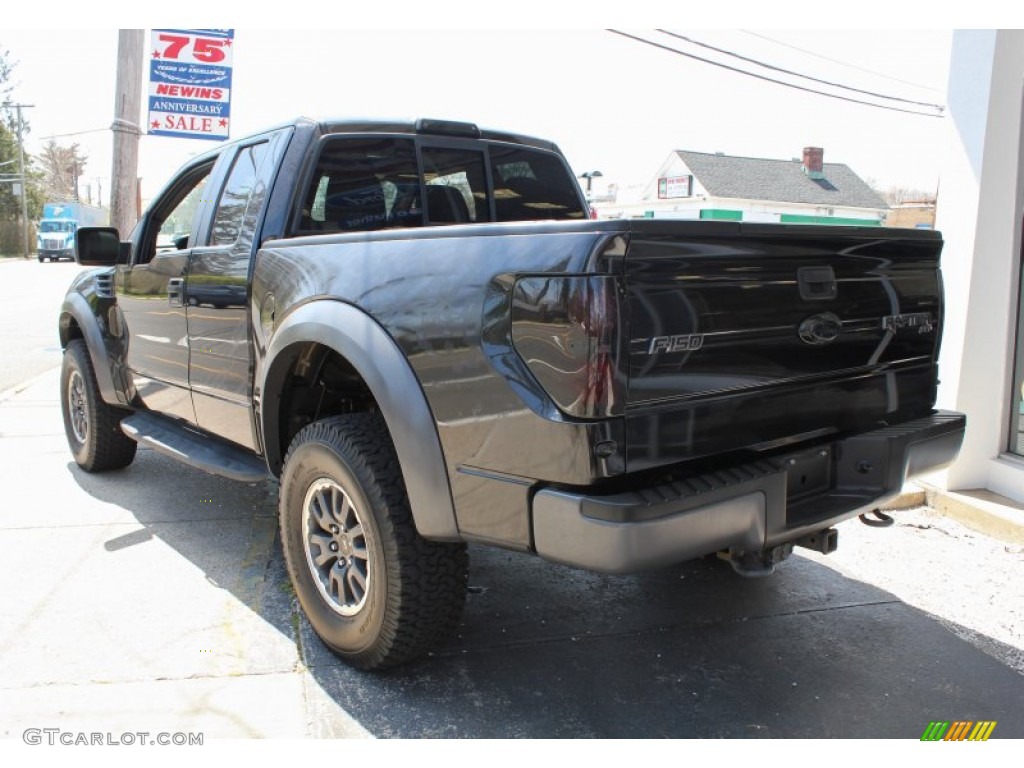 2010 F150 SVT Raptor SuperCab 4x4 - Tuxedo Black / Raptor Black/Orange photo #4