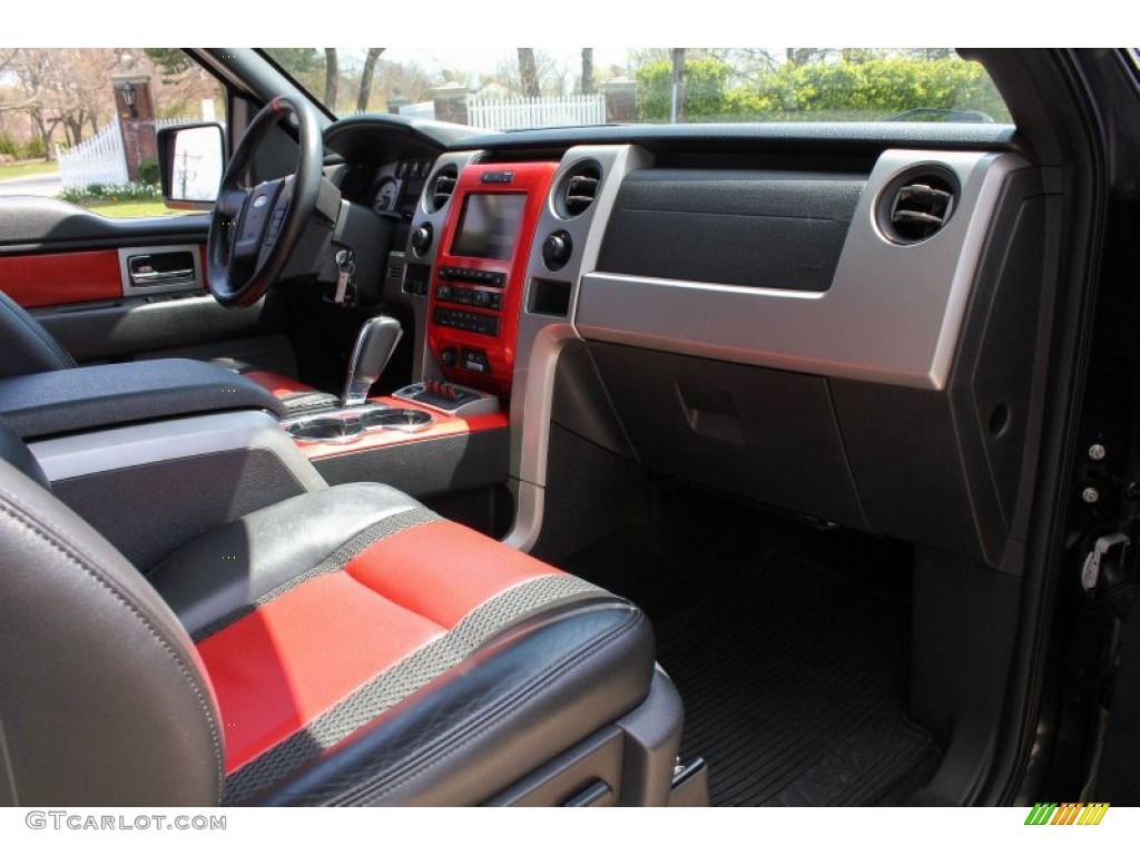 2010 F150 SVT Raptor SuperCab 4x4 - Tuxedo Black / Raptor Black/Orange photo #9