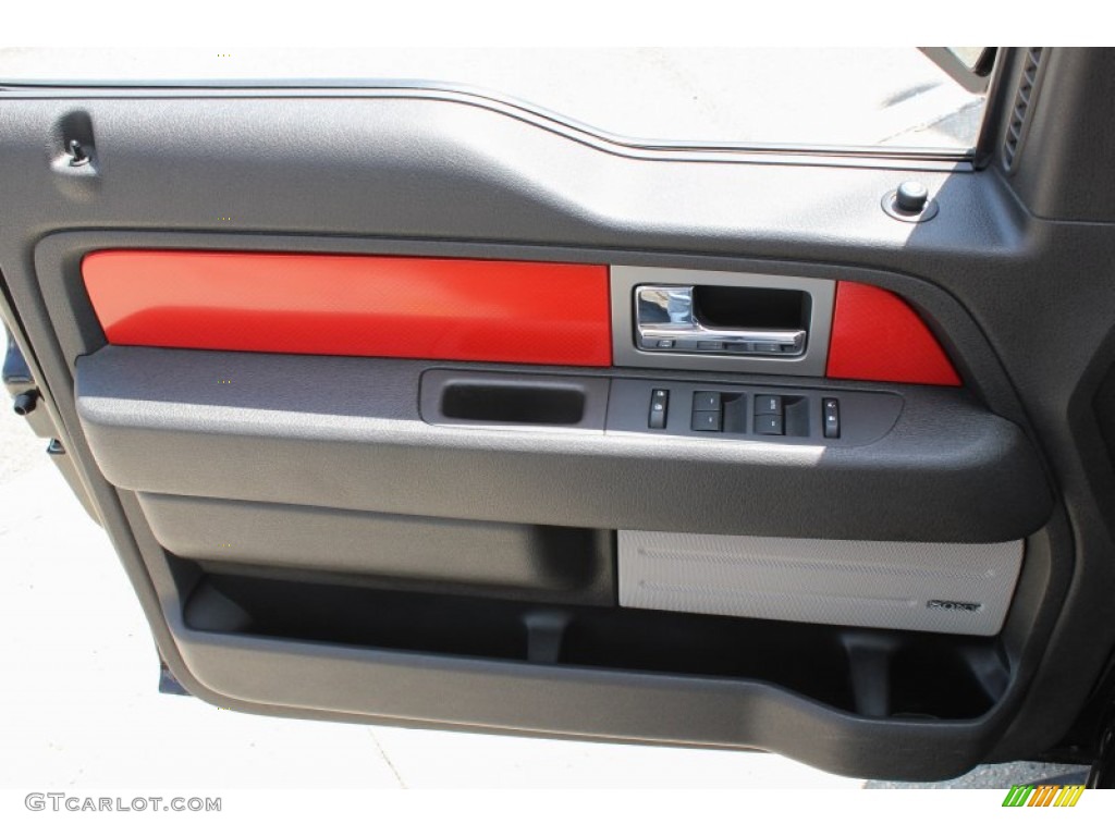 2010 F150 SVT Raptor SuperCab 4x4 - Tuxedo Black / Raptor Black/Orange photo #11