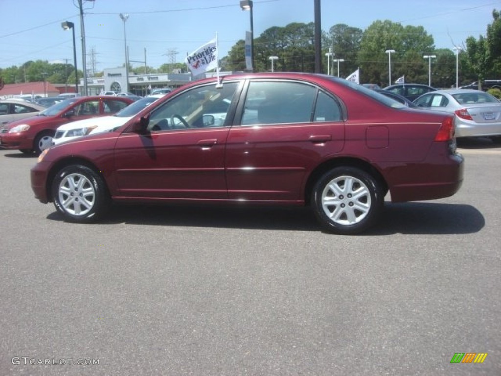 Radiant Ruby Pearl 2003 Honda Civic EX Sedan Exterior Photo #80369971