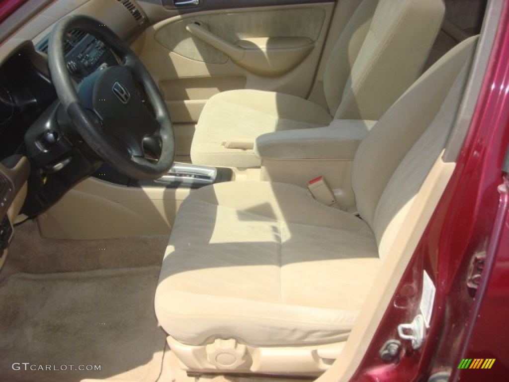 Ivory Interior 2003 Honda Civic EX Sedan Photo #80370061