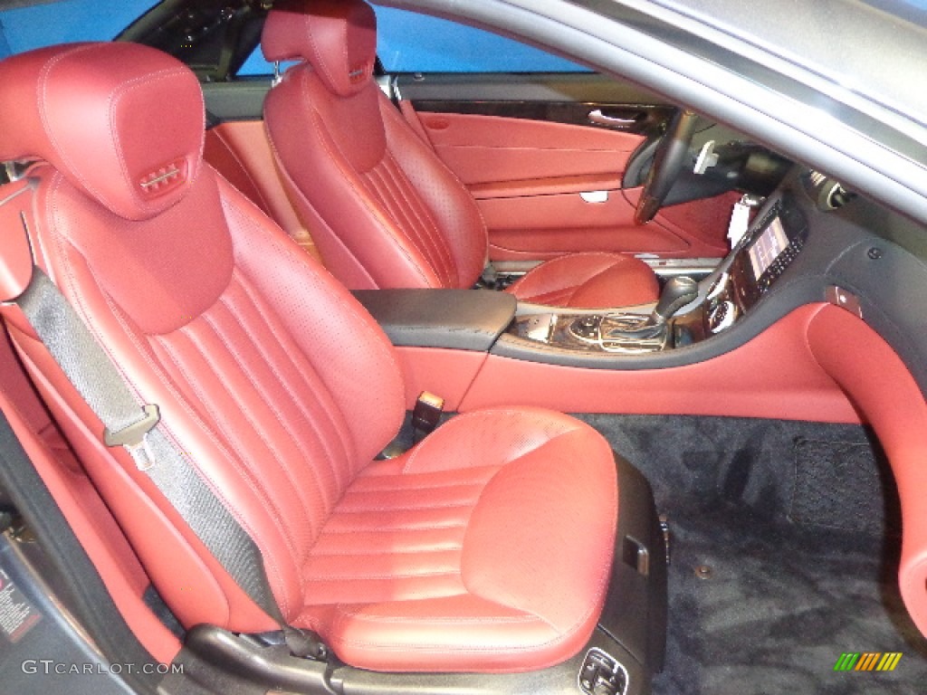 Red Interior 2011 Mercedes-Benz SL 550 Roadster Photo #80370294