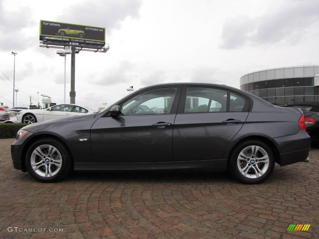 2008 3 Series 328i Sedan - Sparkling Graphite Metallic / Black photo #2