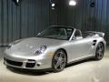 2008 Arctic Silver Metallic Porsche 911 Turbo Cabriolet  photo #1