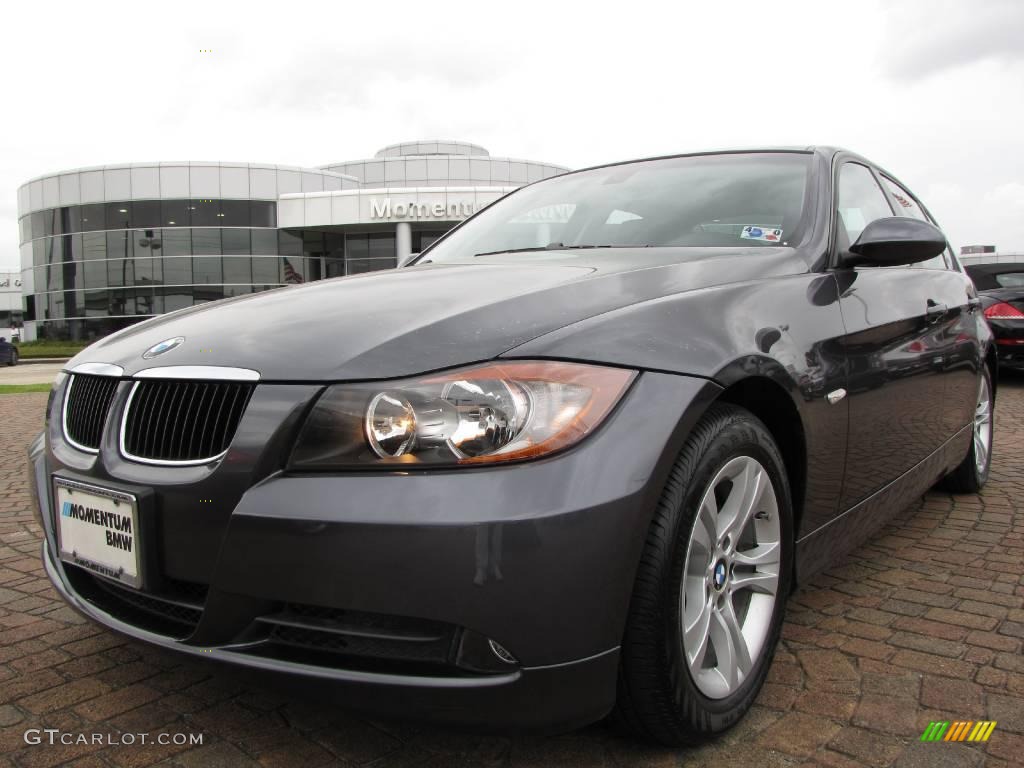 2008 3 Series 328i Sedan - Sparkling Graphite Metallic / Black photo #9