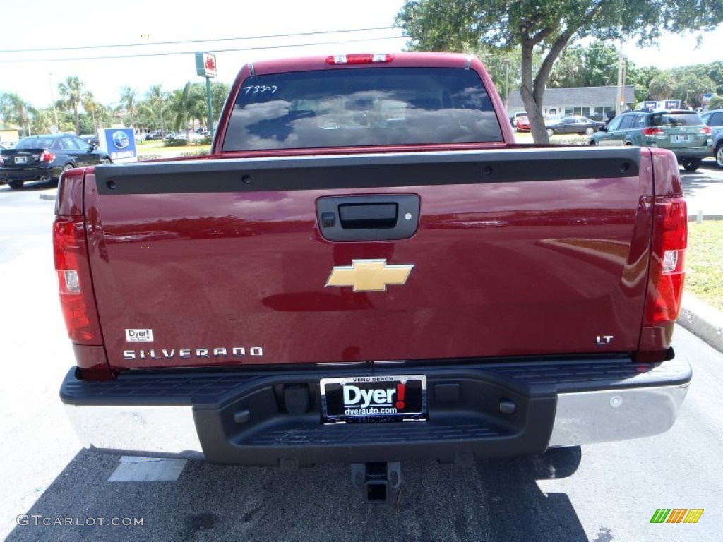 2013 Silverado 1500 LT Crew Cab - Deep Ruby Metallic / Light Titanium/Dark Titanium photo #5