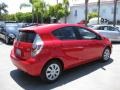 2012 Absolutely Red Toyota Prius c Hybrid Three  photo #2