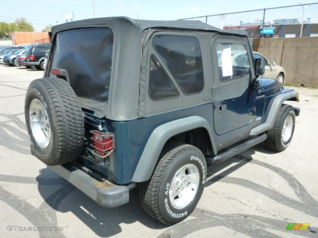 1998 Wrangler SE 4x4 - Emerald Green Pearl / Mist Grey photo #5